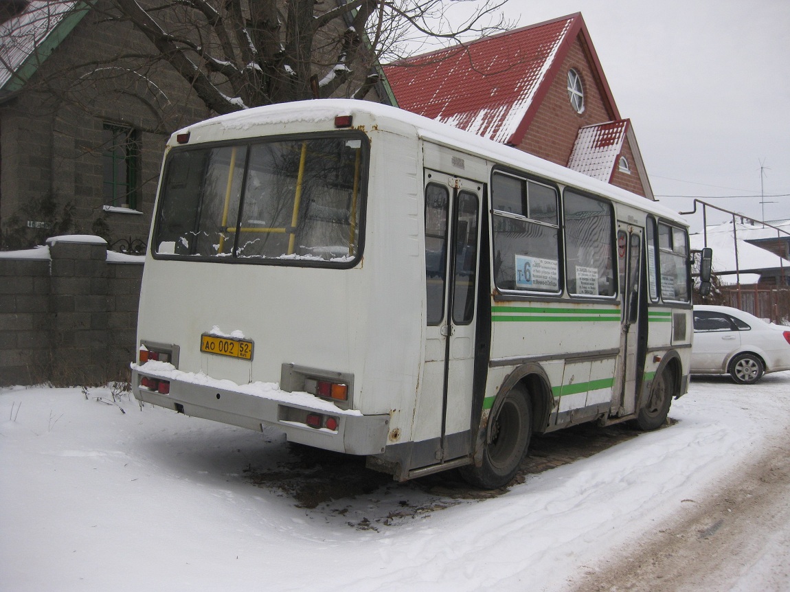 Нижегородская область, ПАЗ-32054 № АО 002 52