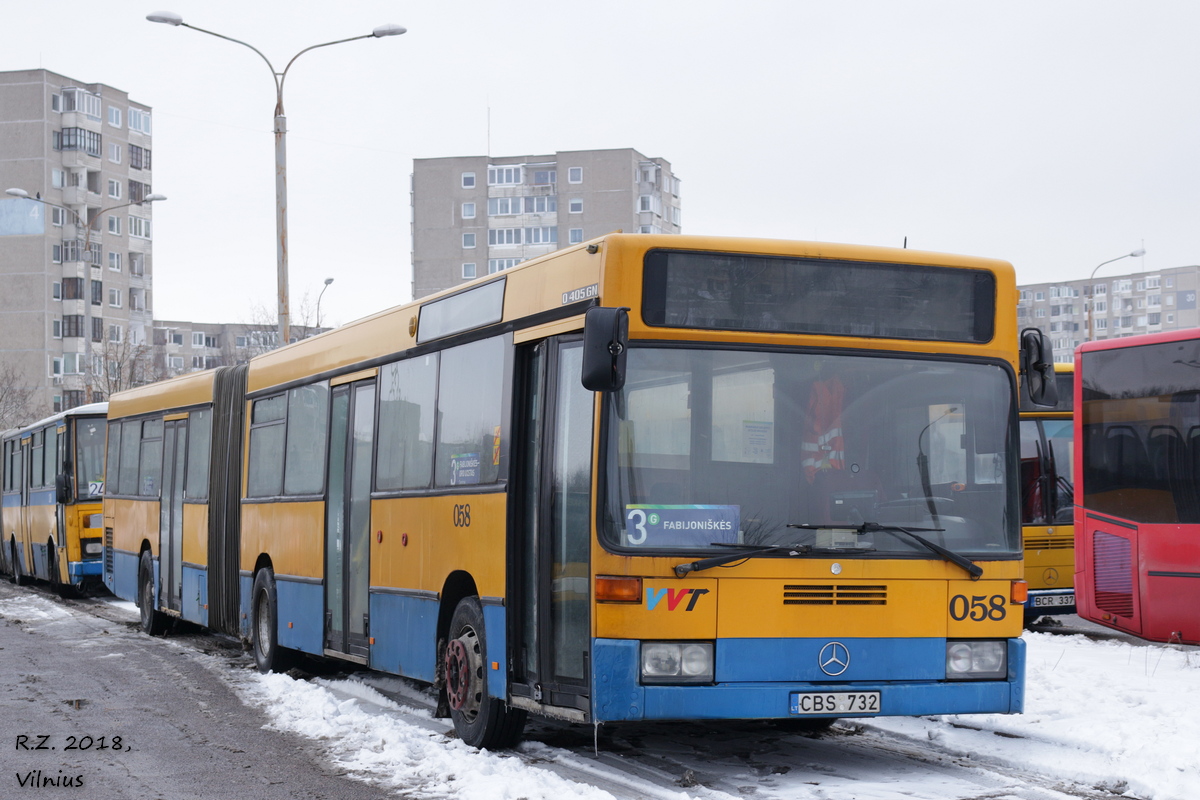 Литва, Mercedes-Benz O405GN № 058