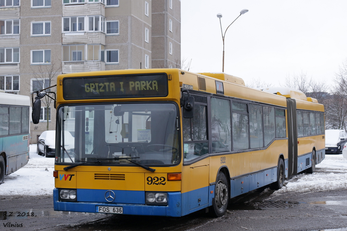 Литва, Mercedes-Benz O405GN2 CNG № 922