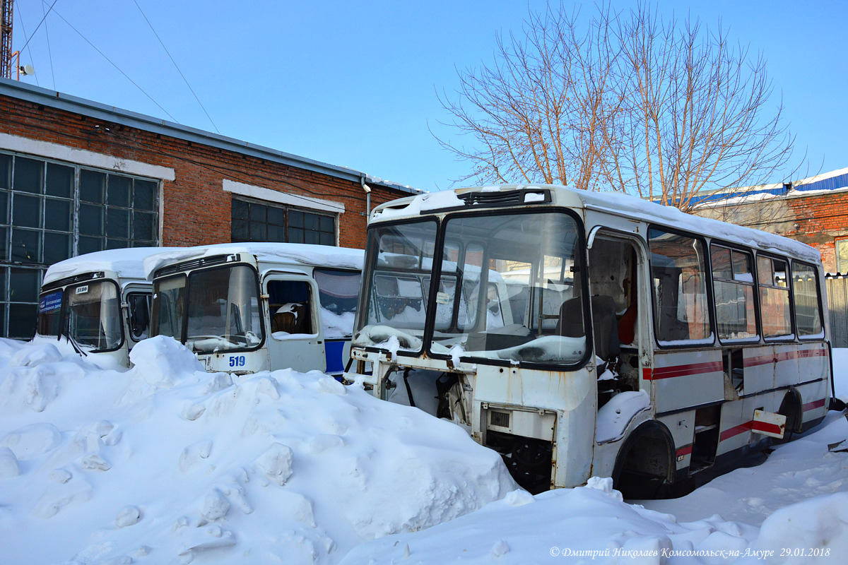 Хабаровский край, ПАЗ-32051-110 № В 592 СМ 27; Хабаровский край, ПАЗ-32054 № 519; Хабаровский край, ПАЗ-32051-110 № К 004 УХ 27; Хабаровский край — Разные фотографии