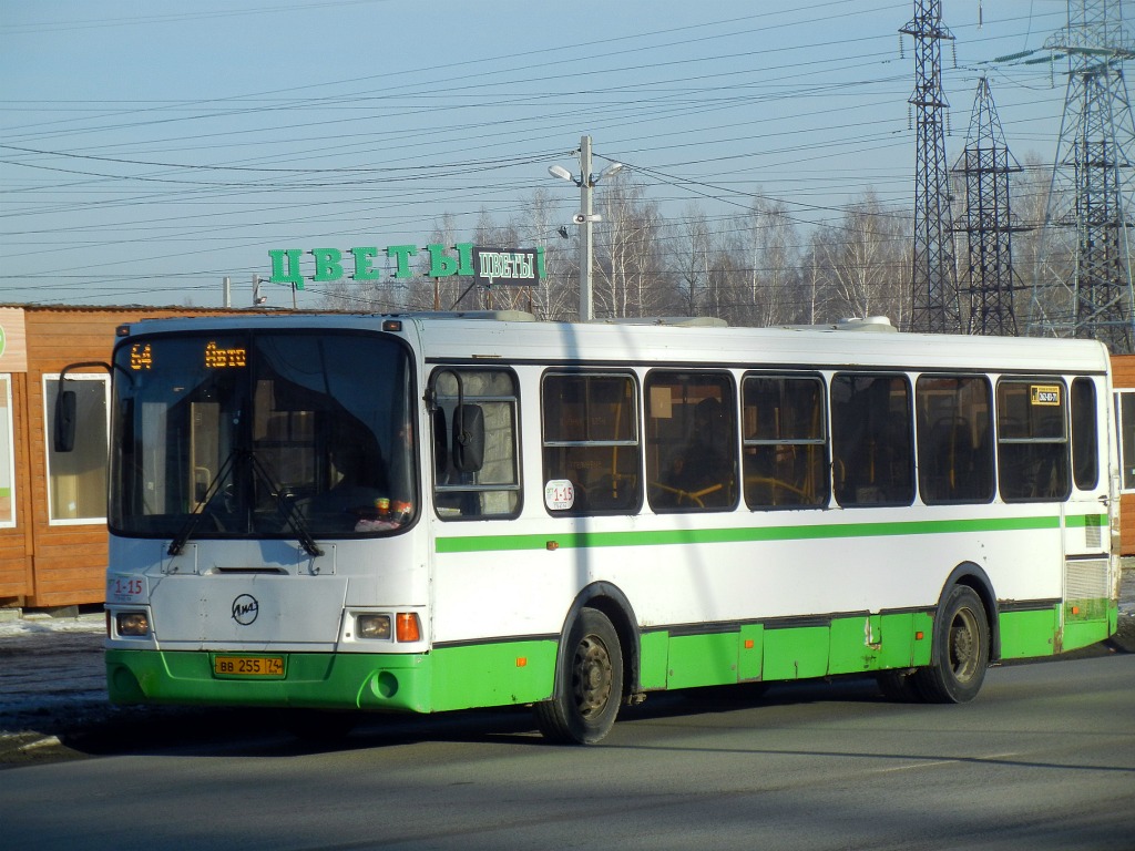 Chelyabinsk region, LiAZ-5256.26 № 1-15