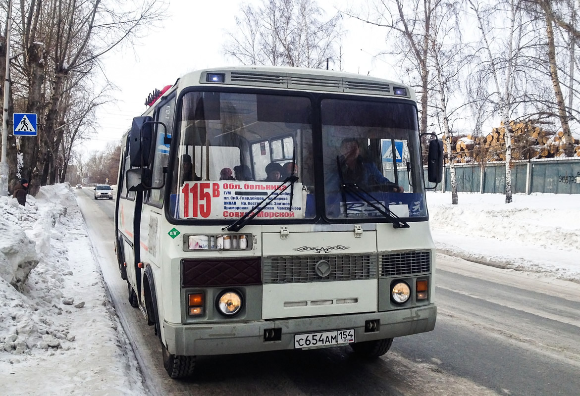 Новосибирская область, ПАЗ-32054 № С 654 АМ 154