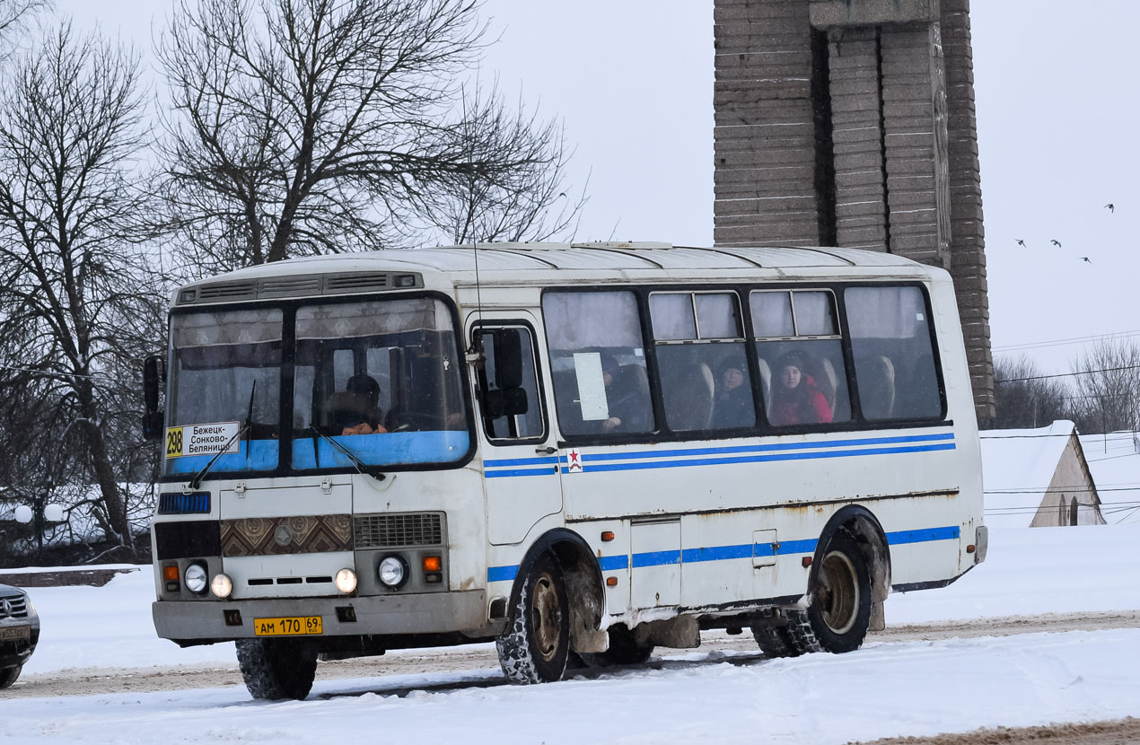 Тверская область, ПАЗ-32053 № АМ 170 69