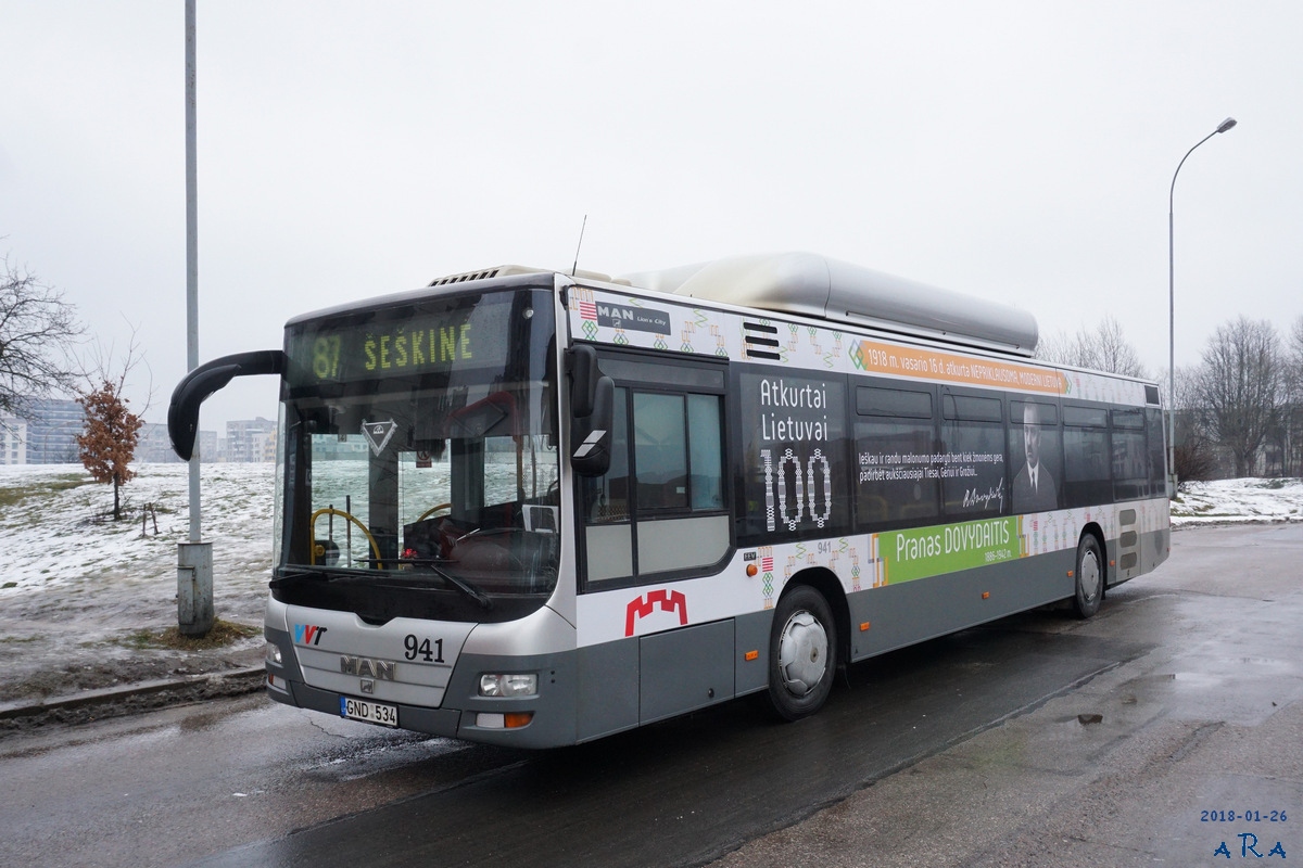 Литва, MAN A21 Lion's City NL273 CNG № 941