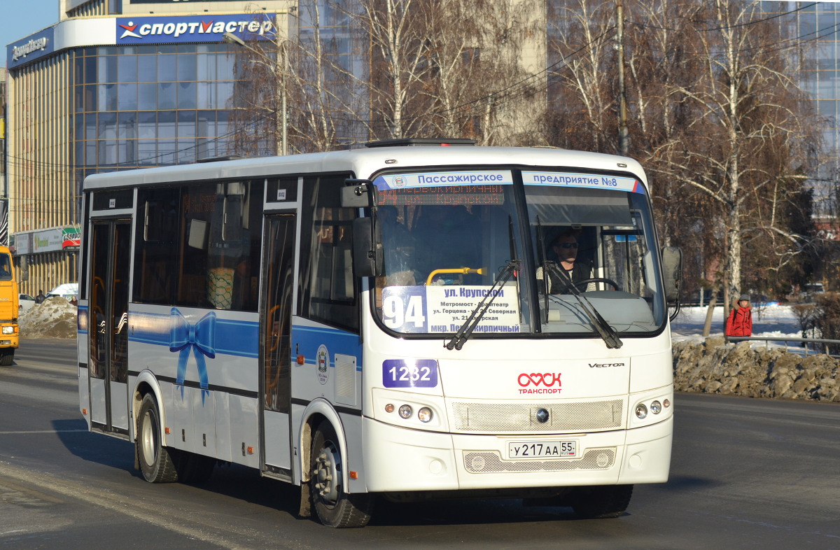 Omsk region, PAZ-320414-04 "Vektor" (1-2) # 1232
