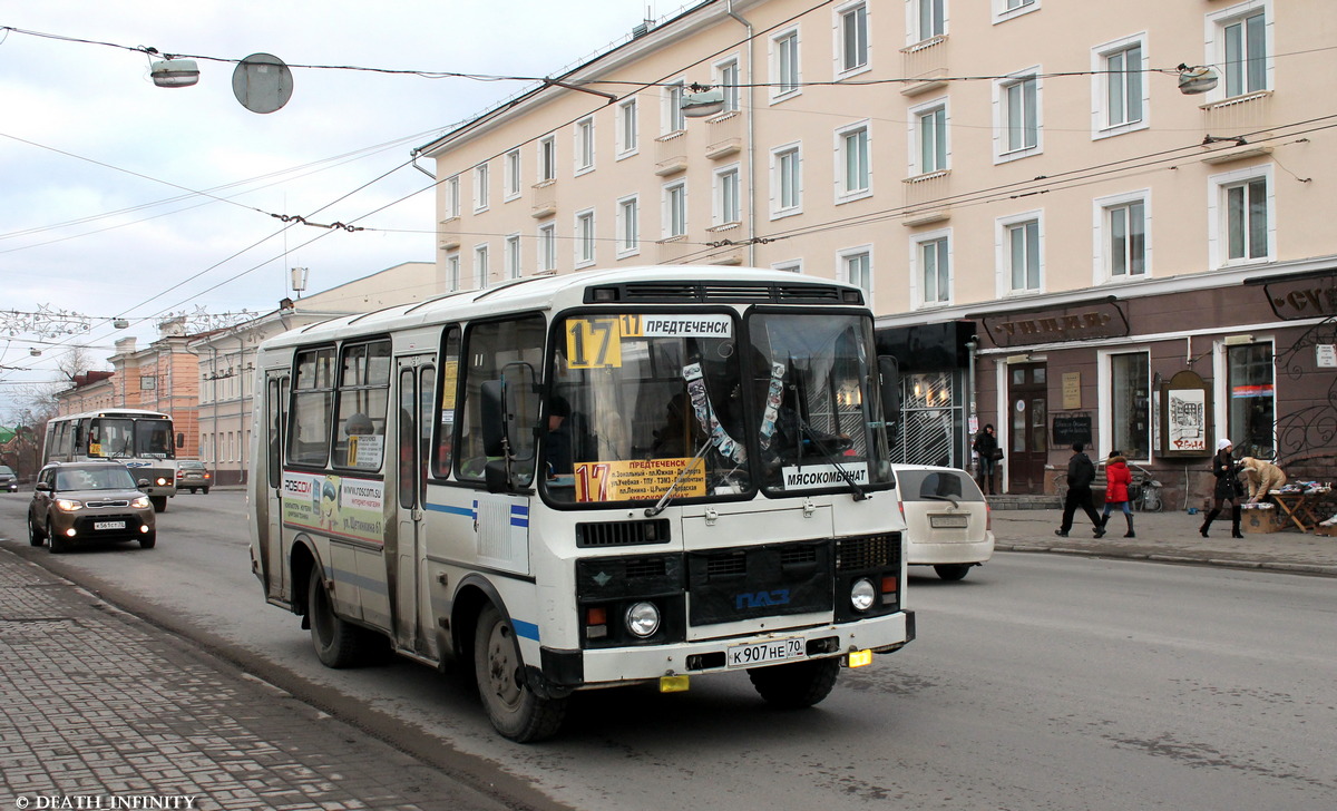 Томская область, ПАЗ-32054 № К 907 НЕ 70