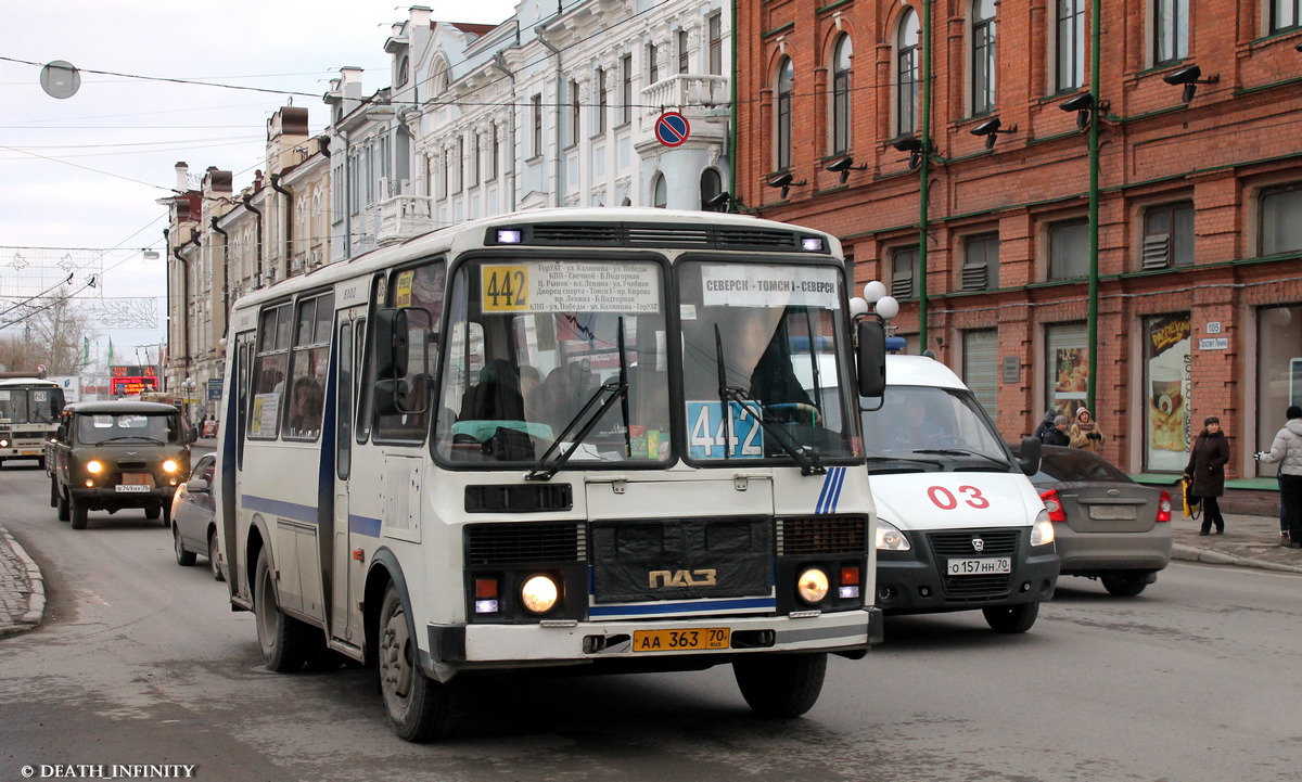 Томская область, ПАЗ-32054 № АА 363 70