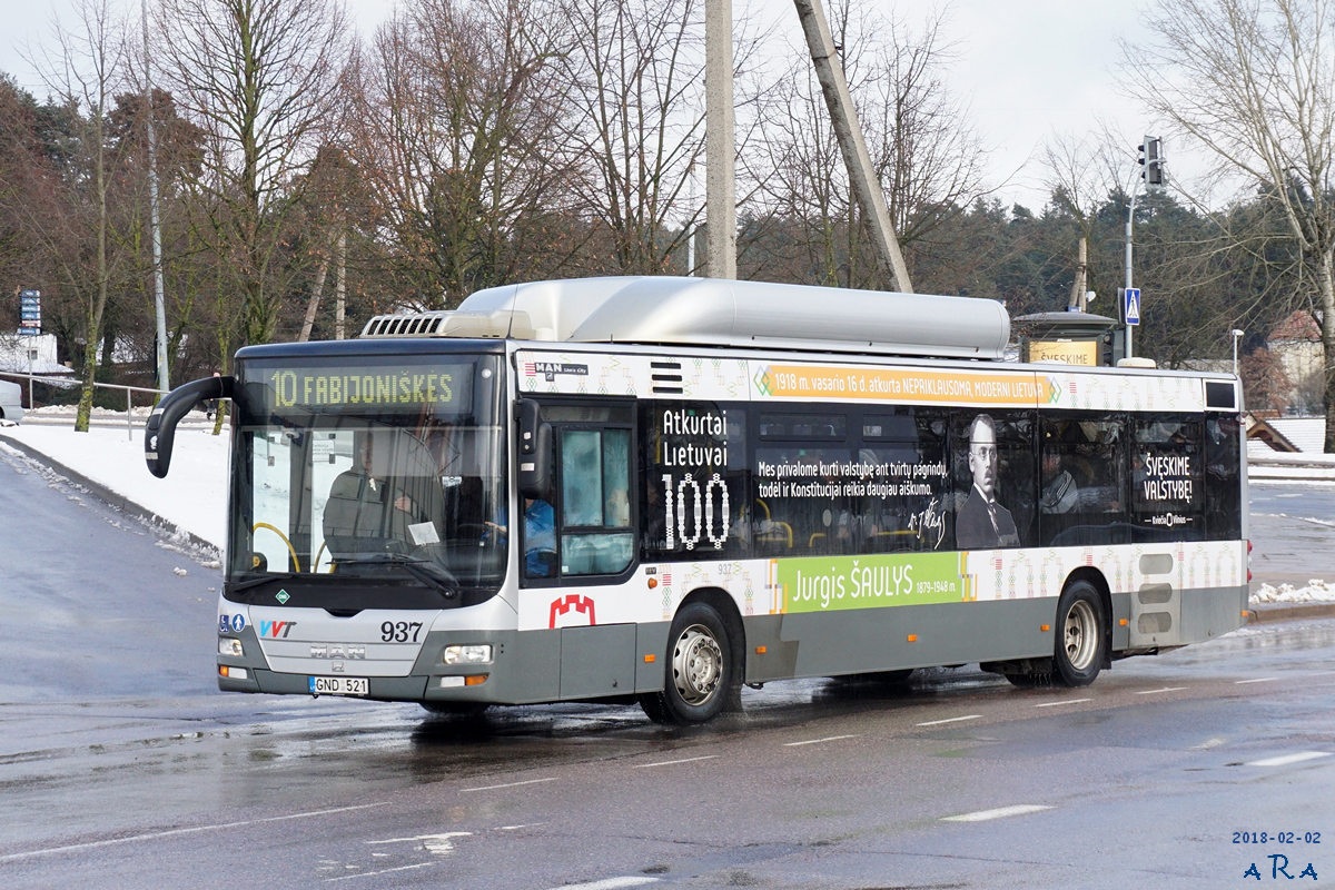 Литва, MAN A21 Lion's City NL273 CNG № 937