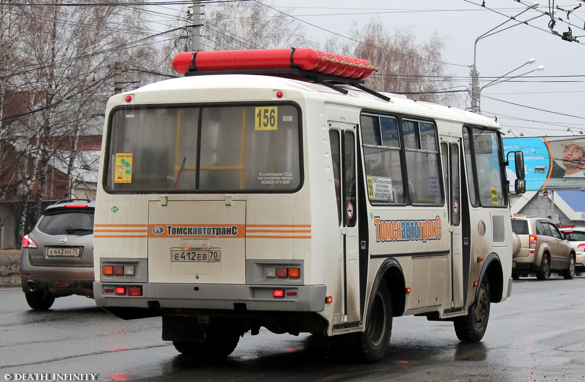 Томская область, ПАЗ-32054 № Е 412 ЕВ 70