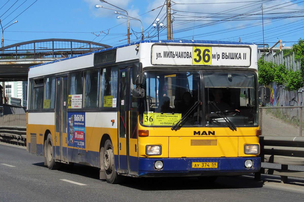 Пермский край, MAN 791 SL202 № АУ 374 59