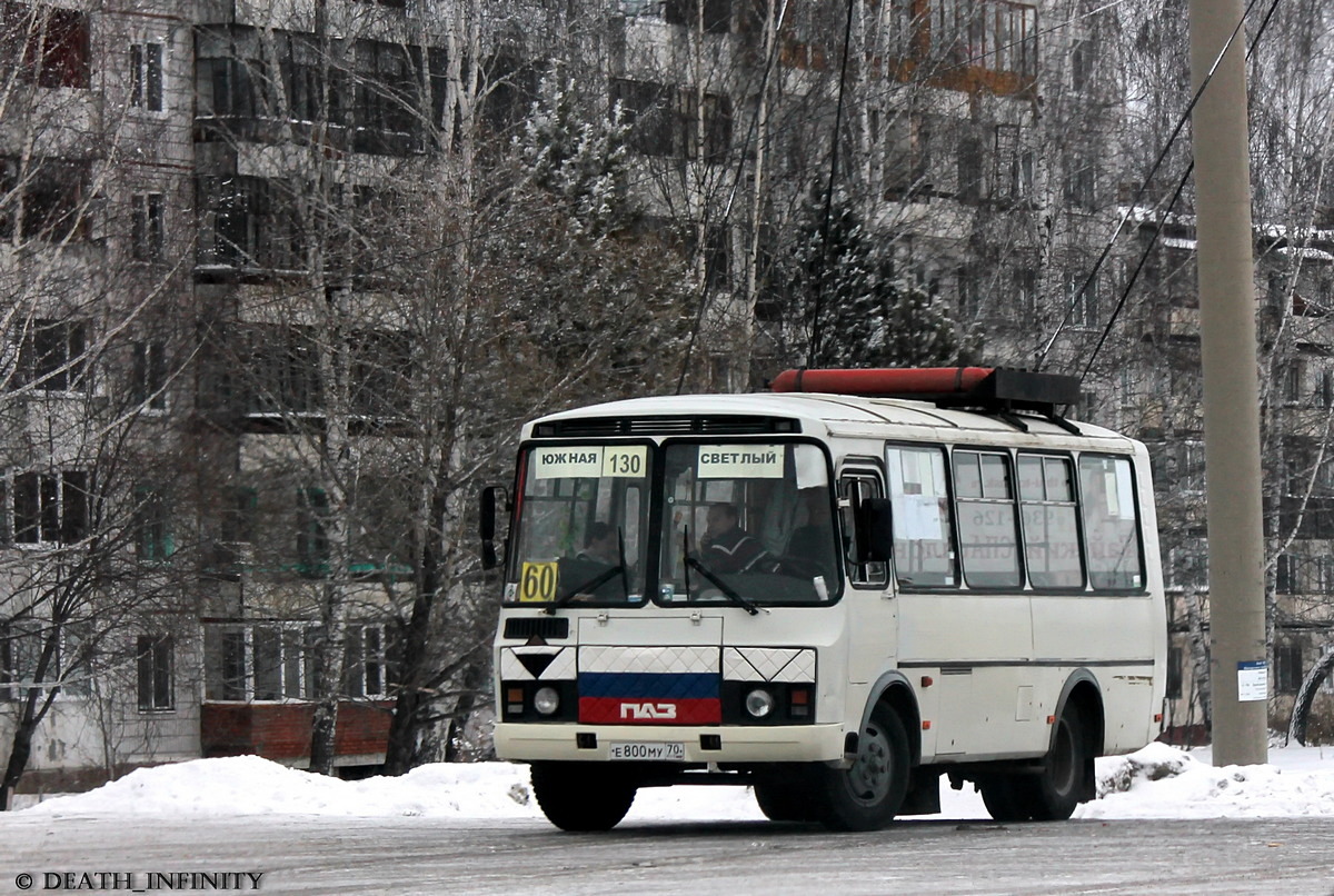 Томская область, ПАЗ-32054 № Е 800 МУ 70