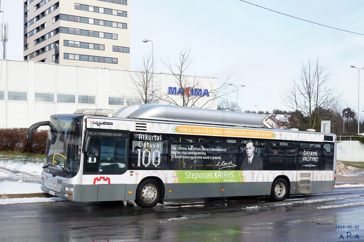 Литва, MAN A21 Lion's City NL273 CNG № 938