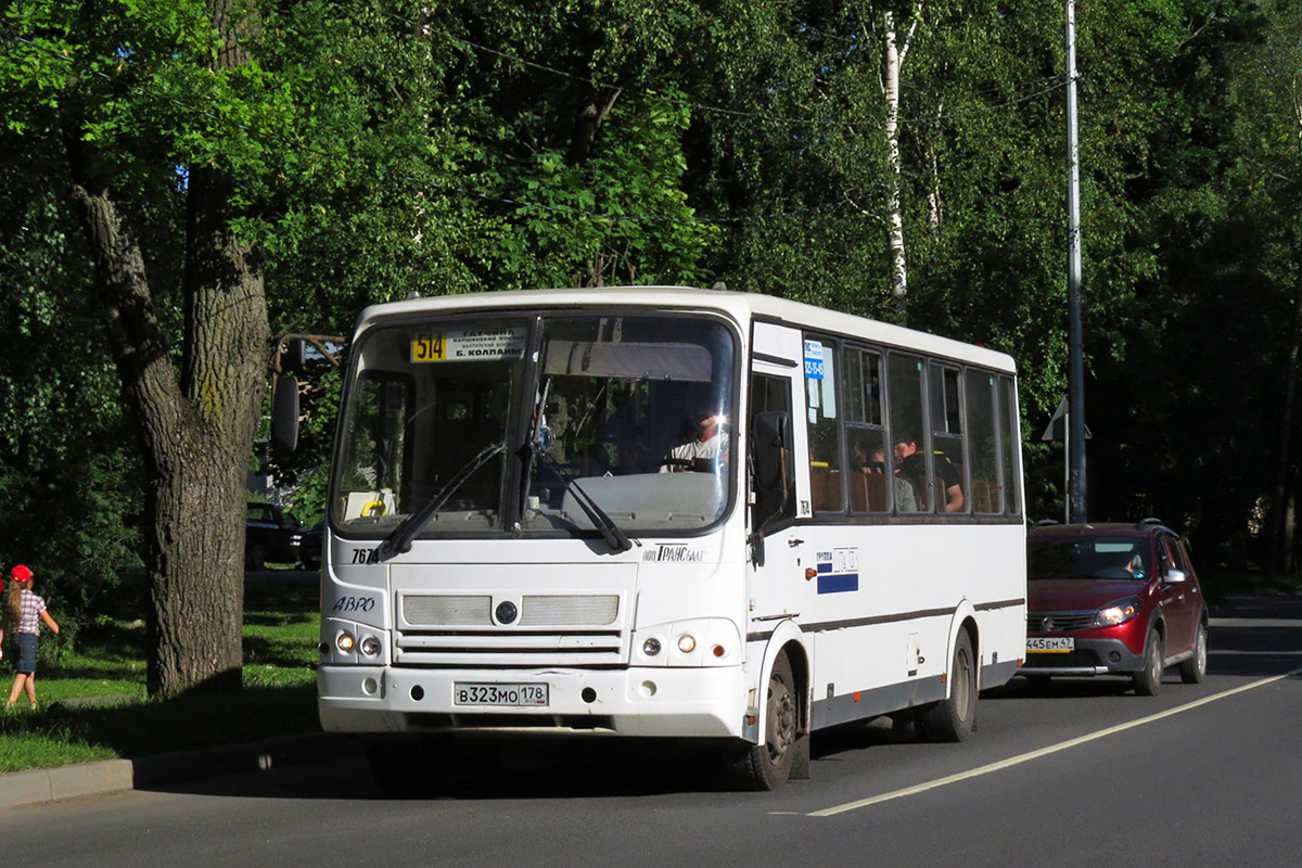 Ленинградская область, ПАЗ-320412-05 № 7674