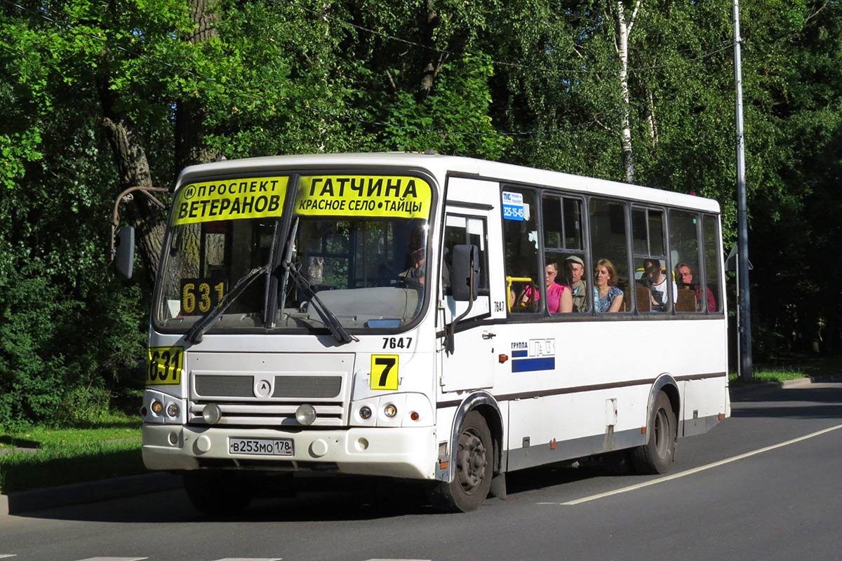 Ленинградская область, ПАЗ-320412-05 № 7647