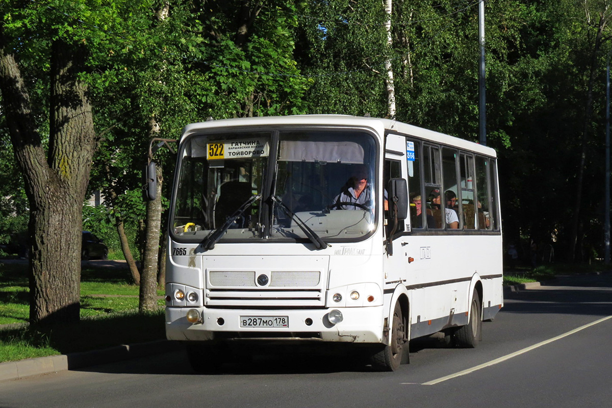 Ленинградская область, ПАЗ-320412-05 № 7665