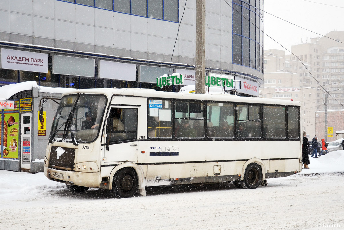 Санкт-Петербург, ПАЗ-320412-05 № 7765