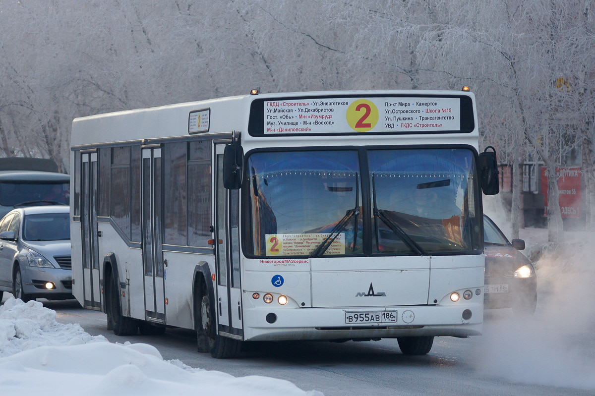 Khanty-Mansi AO, MAZ-103.465 Nr. В 955 АВ 186