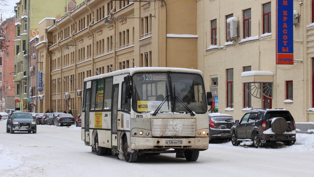 Санкт-Петербург, ПАЗ-320402-05 № 7925