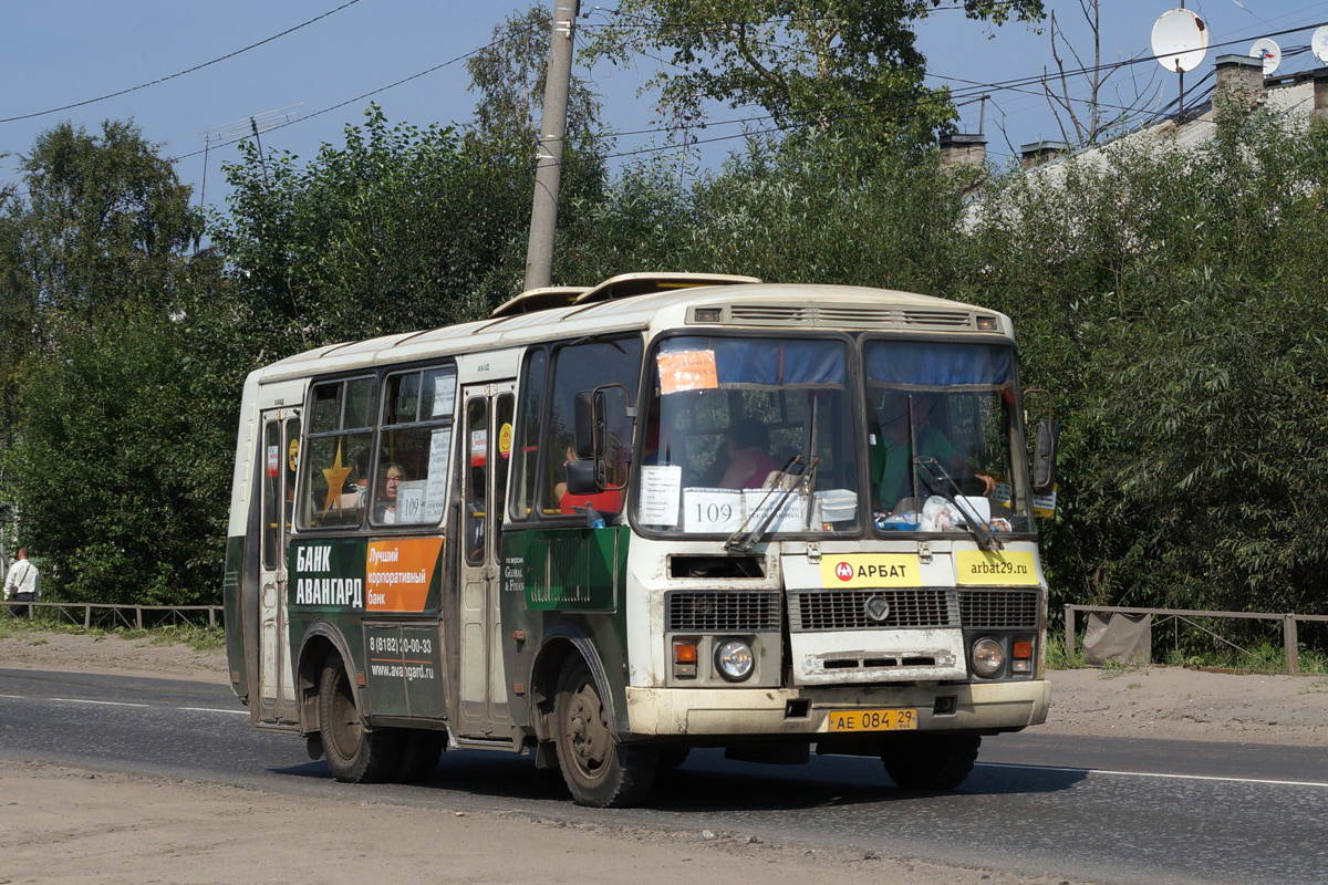 Архангельская область, ПАЗ-32054 № АЕ 084 29