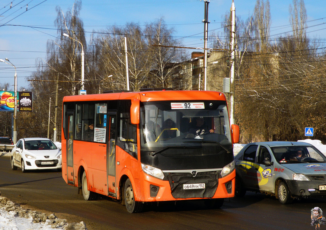 Nizhegorodskaya region, PAZ-320405-04 "Vector Next" Nr. О 649 УН 152