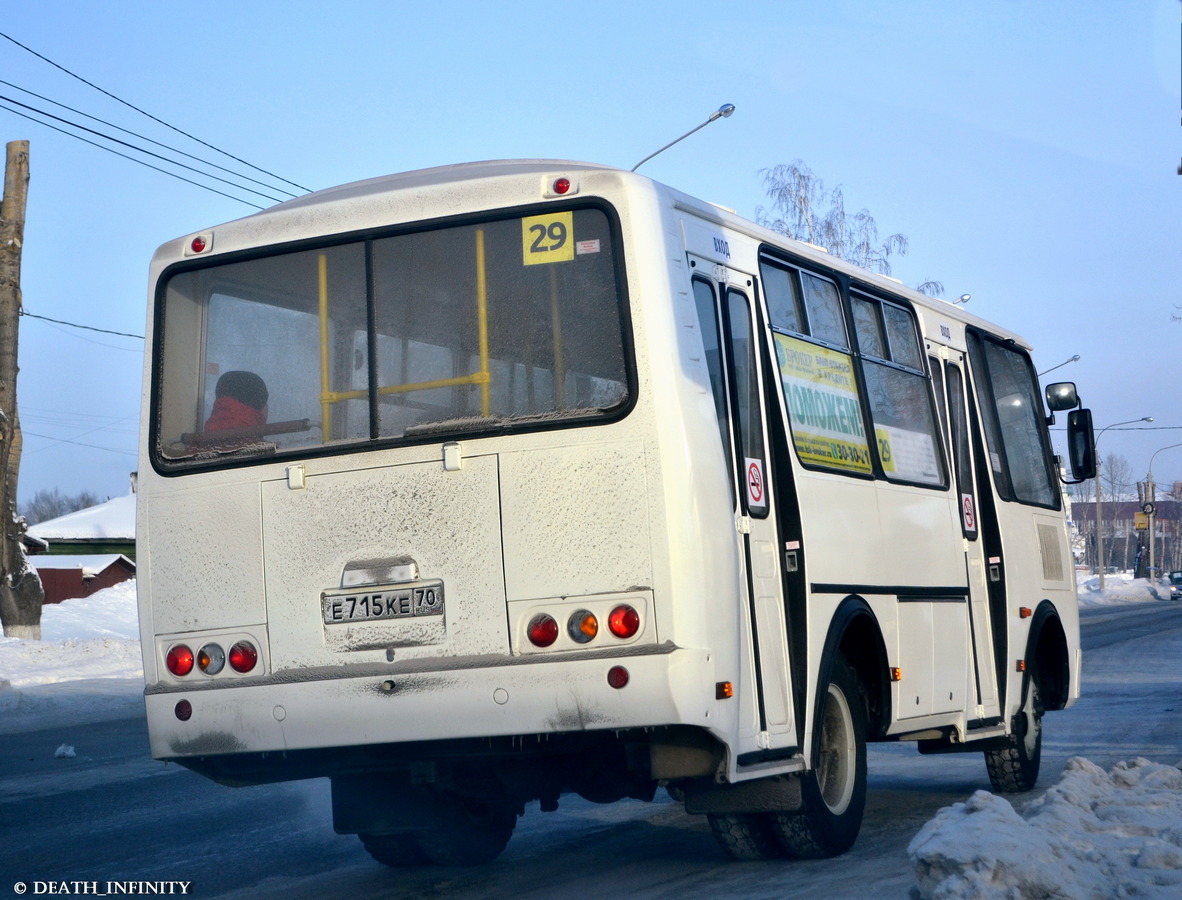 Томская область, ПАЗ-32054 № Е 715 КЕ 70
