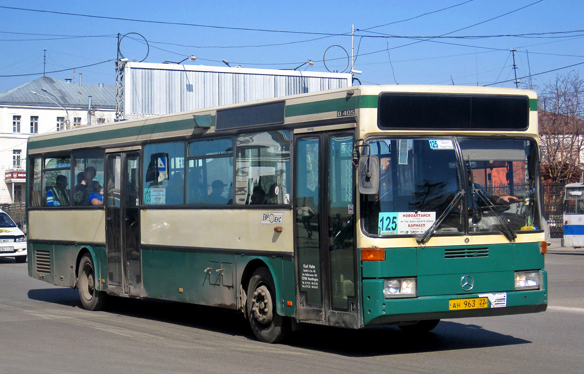 Алтайский край, Mercedes-Benz O405 № АН 963 22 — Фото — Автобусный транспорт