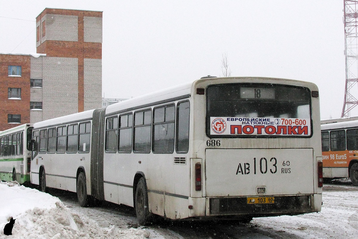 Псковская область, Mercedes-Benz O345G № 686