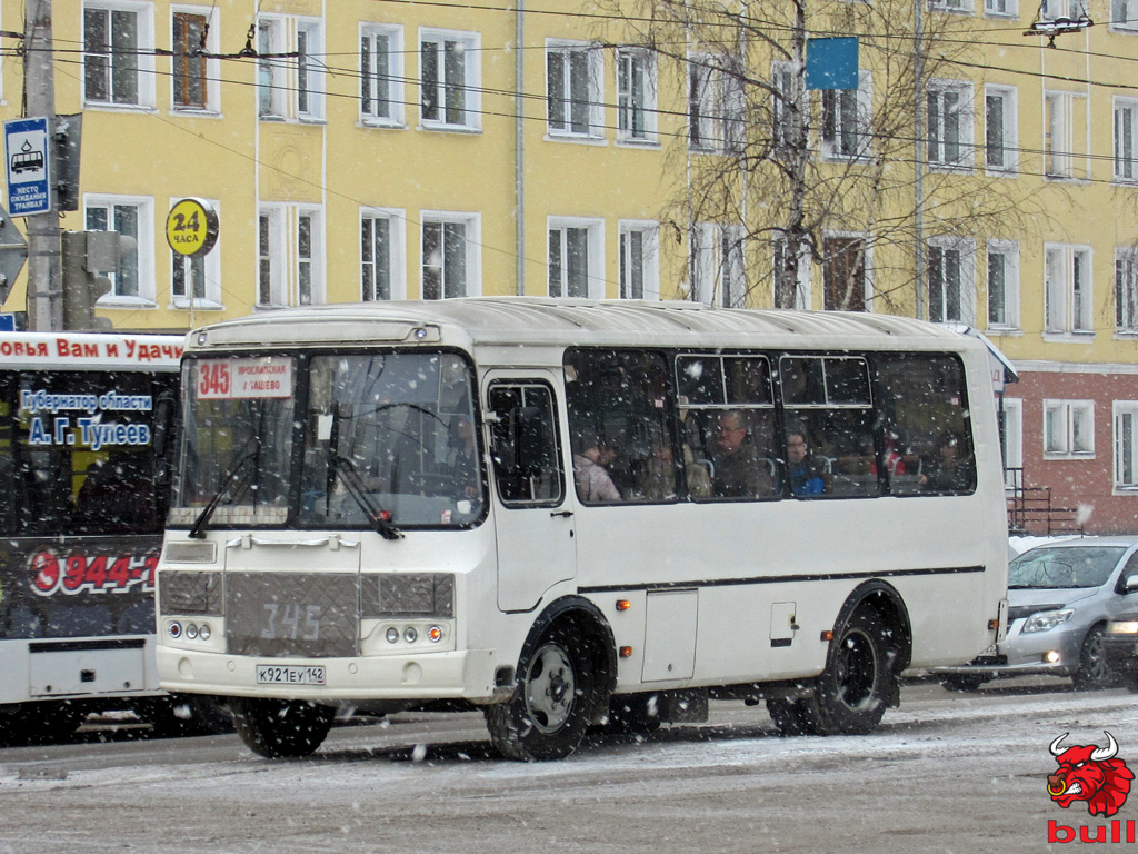 Кемеровская область - Кузбасс, ПАЗ-32054 № К 921 ЕУ 142