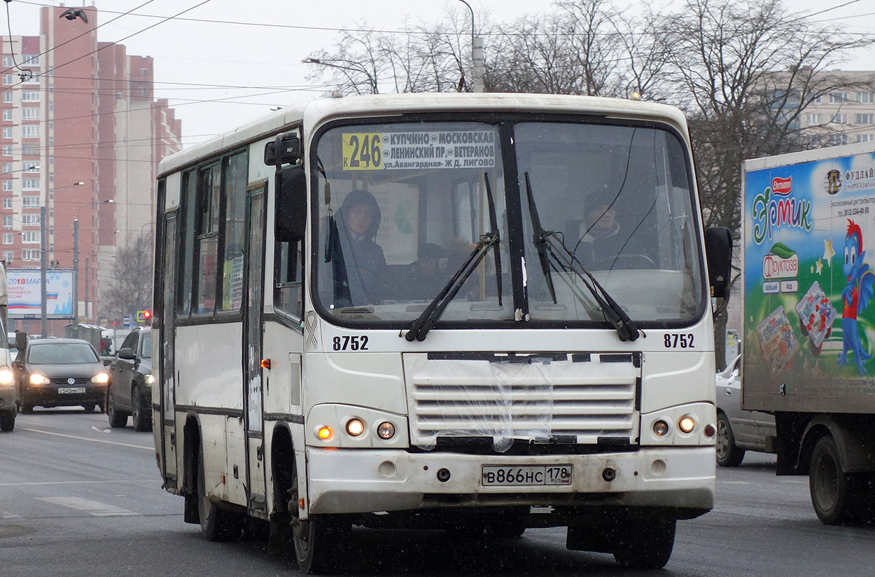 Санкт-Петербург, ПАЗ-320402-05 № 8752