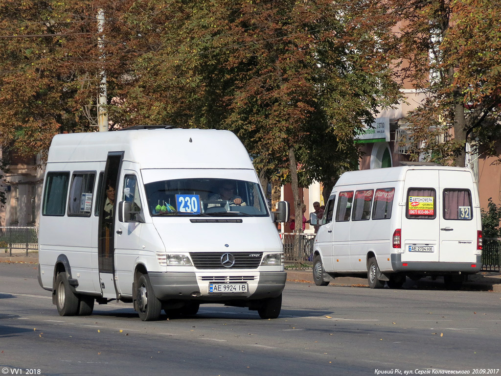 Dnepropetrovsk region, (unknown) Nr. AE 9924 IB; Dnepropetrovsk region, Mercedes-Benz Sprinter W903 312D Nr. 62364