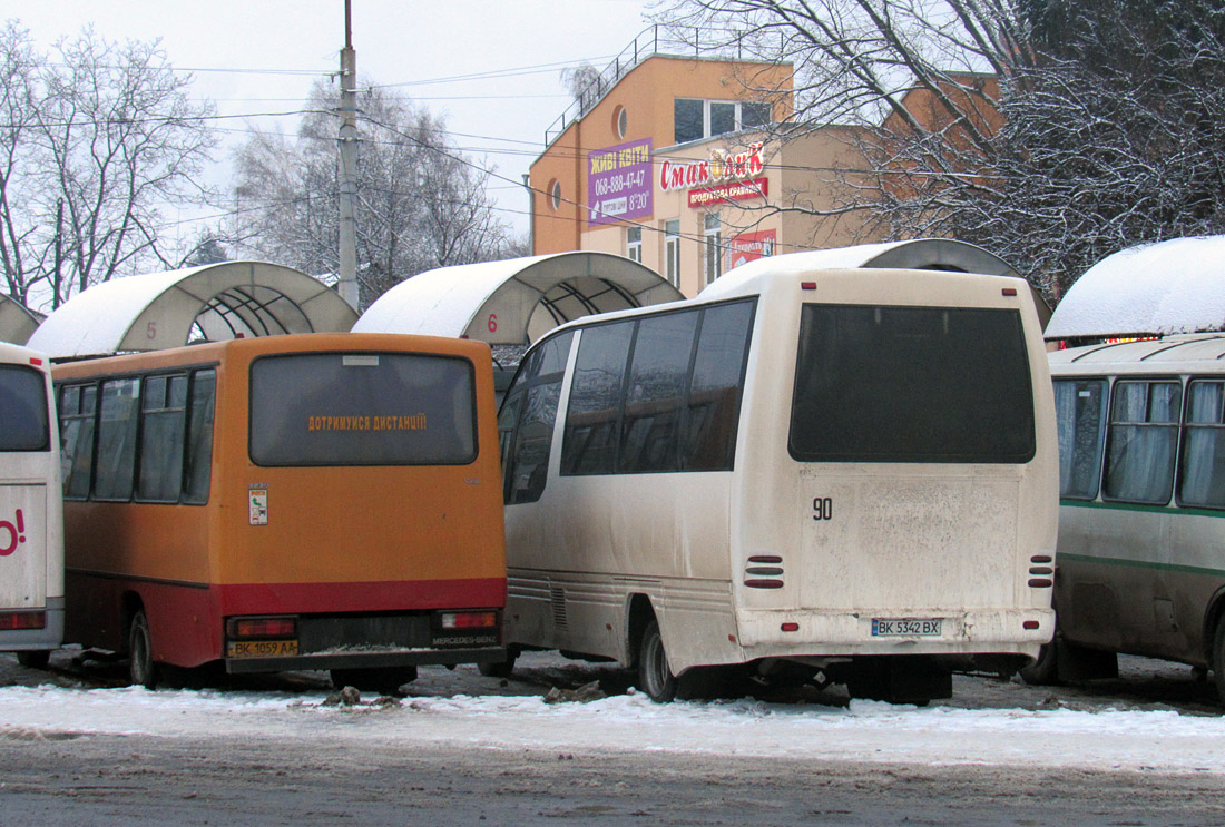 Ровненская область, ХАЗ-3230.22 "Скиф" № BK 1059 AA; Ровненская область, Indcar Mago № BK 5342 BX; Ровненская область — Разные фотографии