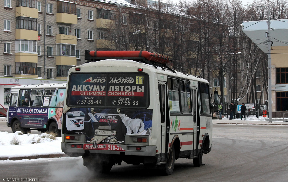 Томская область, ПАЗ-32054 № Е 440 НО 70