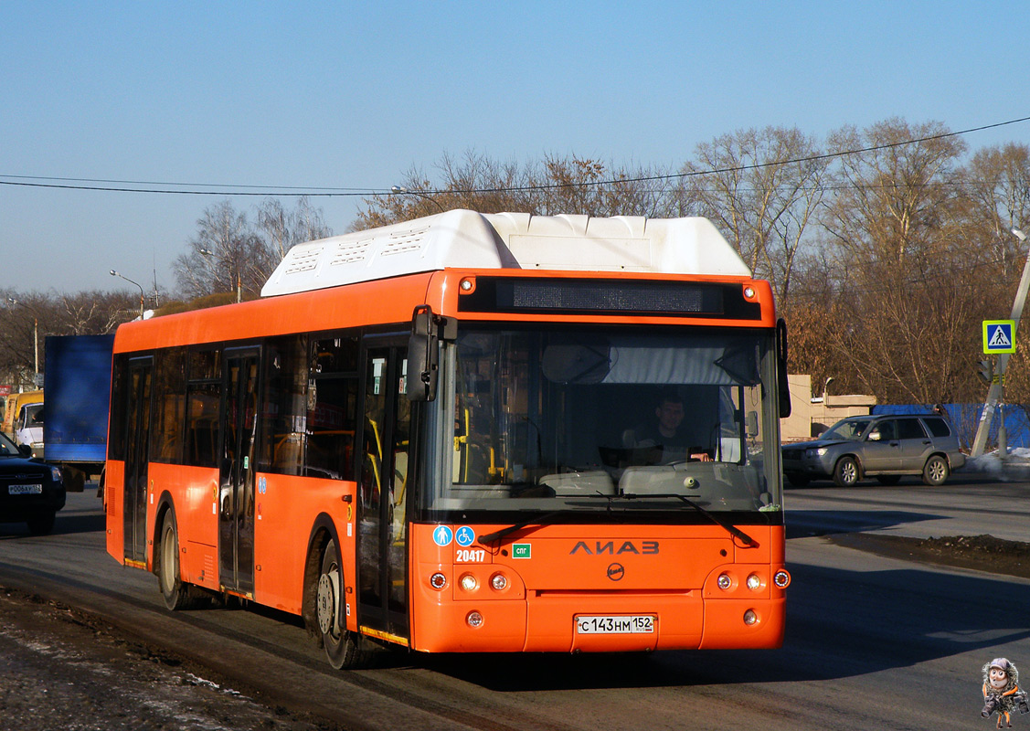 Нижегородская область, ЛиАЗ-5292.67 (CNG) № 20417