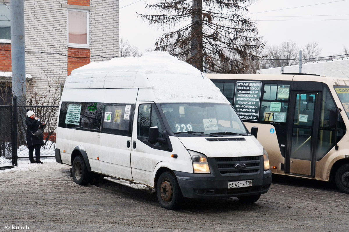 Санкт-Петербург, Нижегородец-222709 (Ford Transit) № Е 542 ТЕ 178 — Фото —  Автобусный транспорт