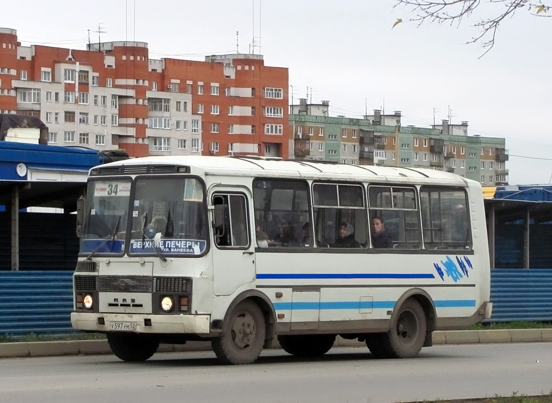 Нижегородская область, ПАЗ-32054 № У 597 УМ 52