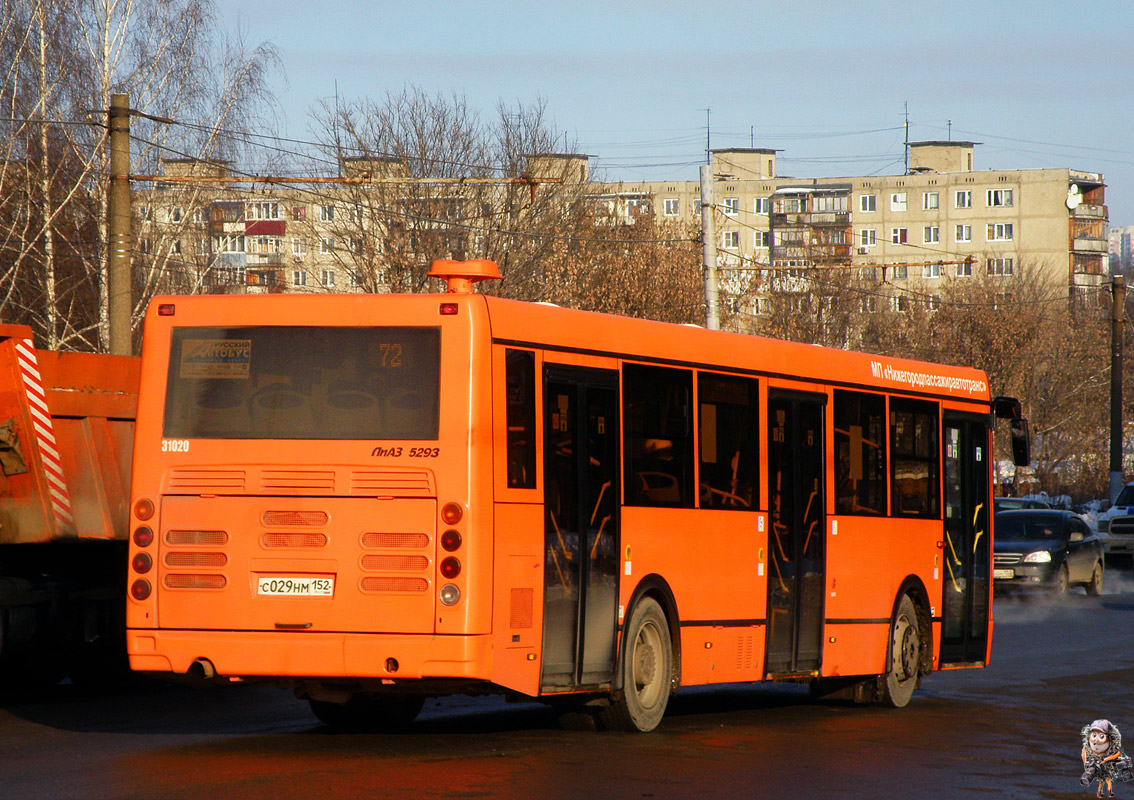 Нижегородская область, ЛиАЗ-5293.60 № 31020