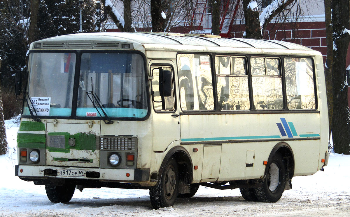 Тверская область, ПАЗ-32053 № Н 917 ОР 69