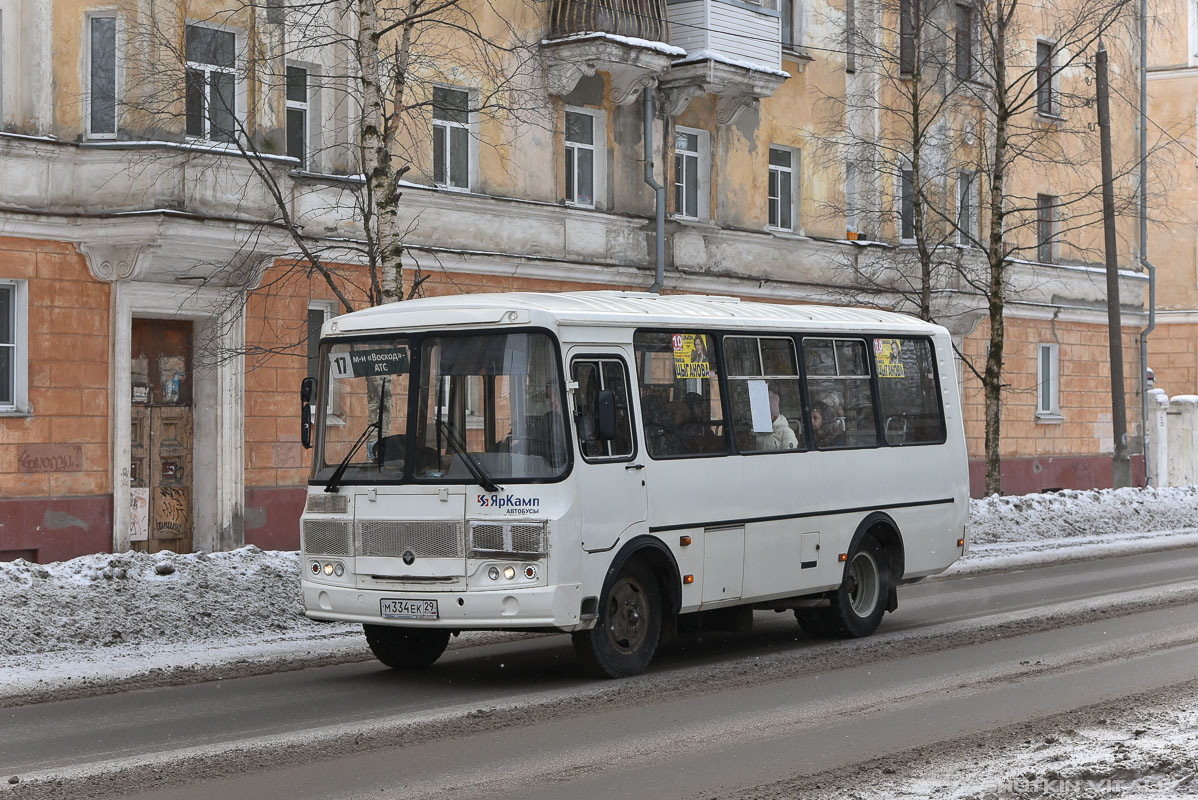 Архангельская область, ПАЗ-32054 № М 334 ЕК 29