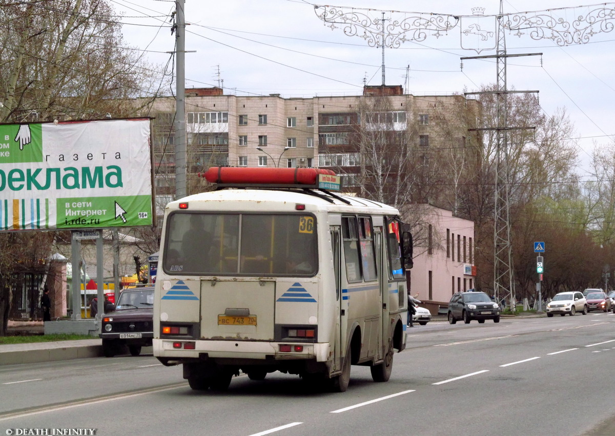 Томская область, ПАЗ-32054 № ВС 743 70