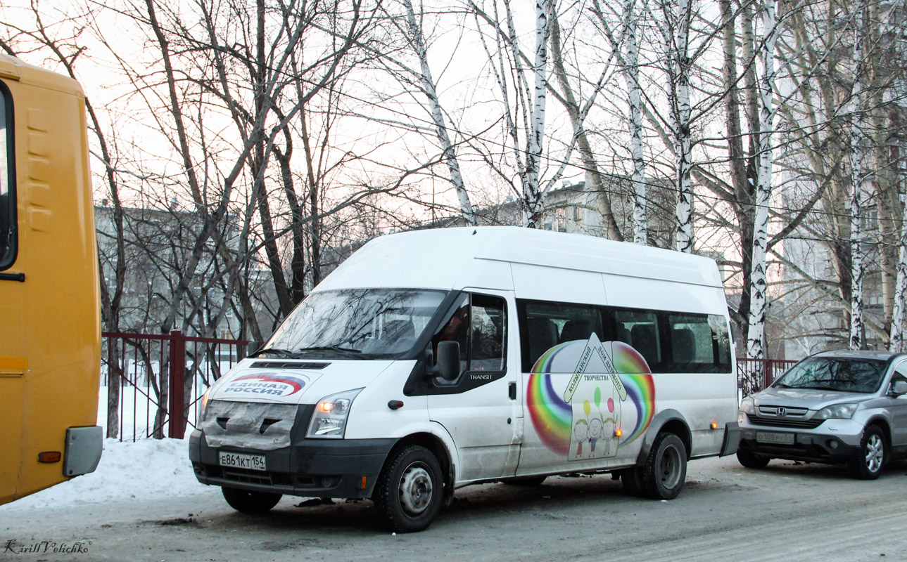 Novosibirsk region, Nizhegorodets-222702 (Ford Transit) # Е 861 КТ 154