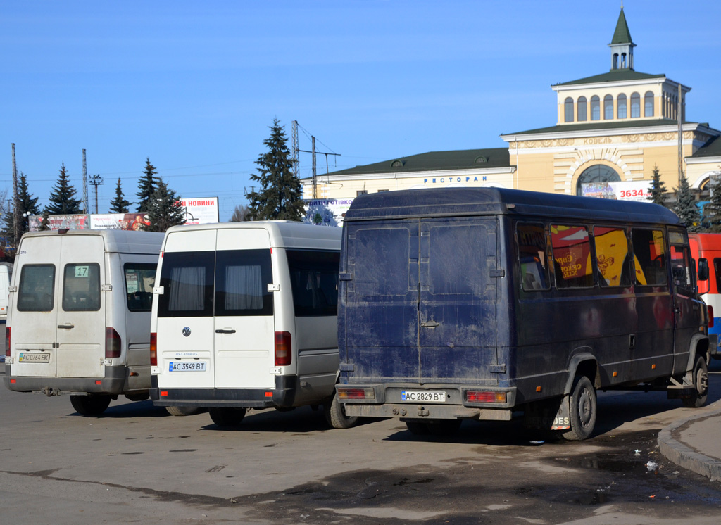 Volinskaya region, Mercedes-Benz T2 609D # AC 2829 BT; Volinskaya region, Volkswagen LT35 # AC 3549 BT; Volinskaya region, Mercedes-Benz Sprinter W903 311CDI # AC 0764 BK