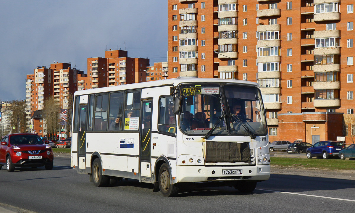 Санкт-Петербург, ПАЗ-320412-05 № 9115