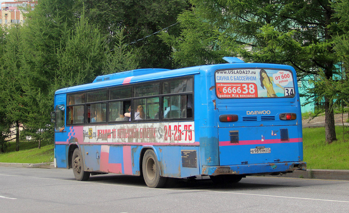 Хабаровский край, Daewoo BS106 Royal City (Busan) № В 981 УМ 27