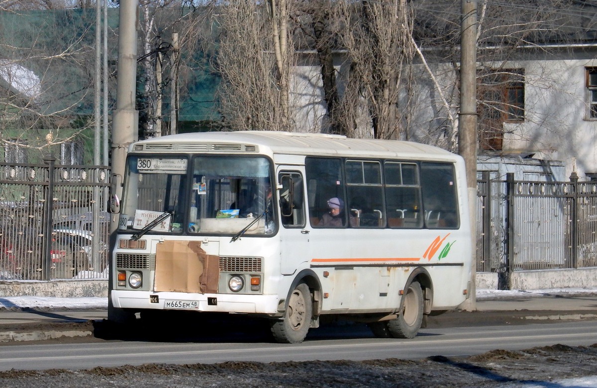 Липецкая область, ПАЗ-32054 № М 665 ЕМ 48