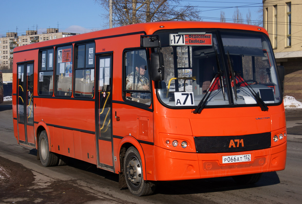 Нижегородская область, ПАЗ-320414-05 "Вектор" № Р 066 АТ 152