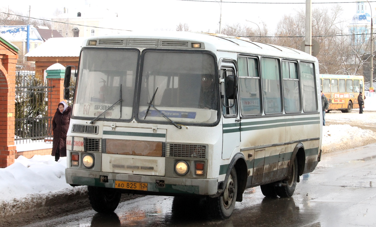 Нижегородская область, ПАЗ-32053 № АО 825 52