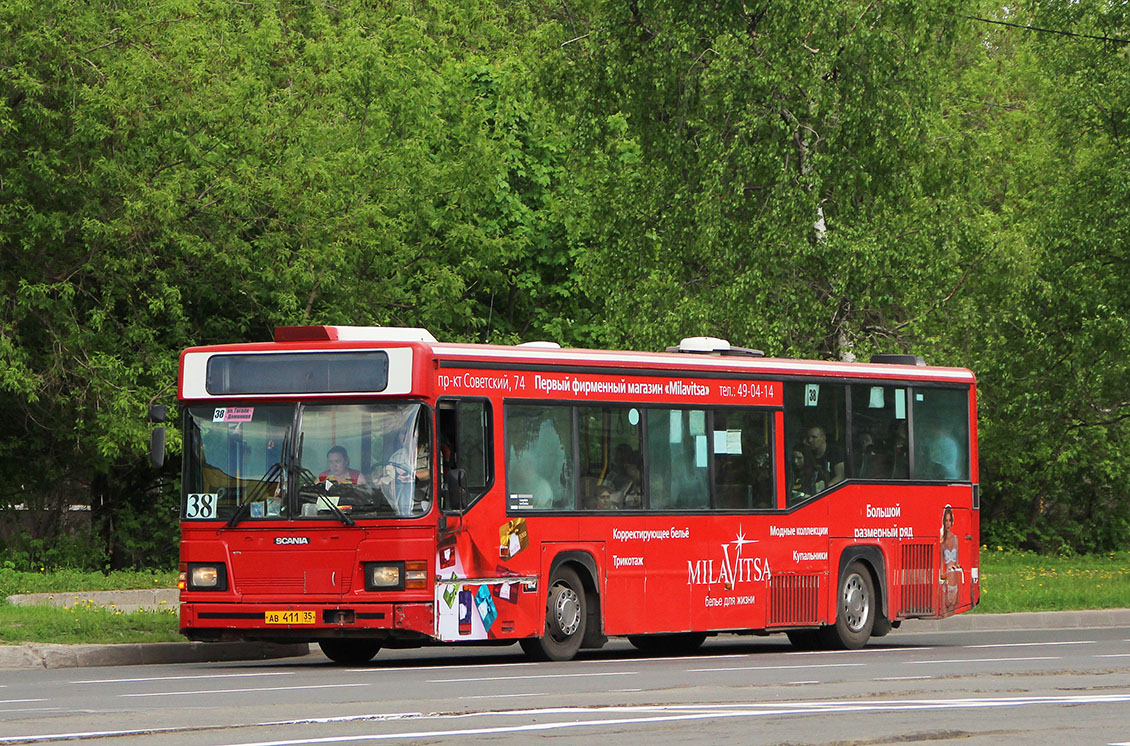 Вологодская область, Scania CN113CLL MaxCi № АВ 411 35