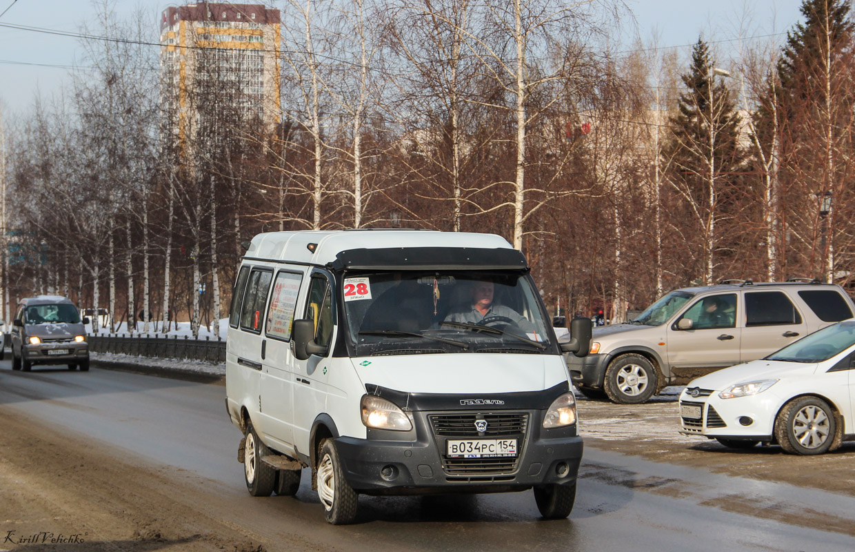 Новосибирская область, ГАЗ-322132 (XTH, X96) № В 034 РС 154