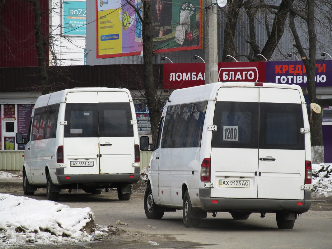 Charkovská oblast, Mercedes-Benz Sprinter W903 311CDI č. AX 9123 AO; Charkovská oblast, Mercedes-Benz Sprinter W903 313CDI č. AX 6339 AT