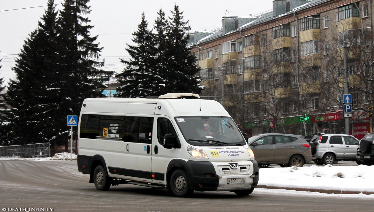 Томская область, Нижегородец-2227SK (Peugeot Boxer) № К 800 РЕ 70